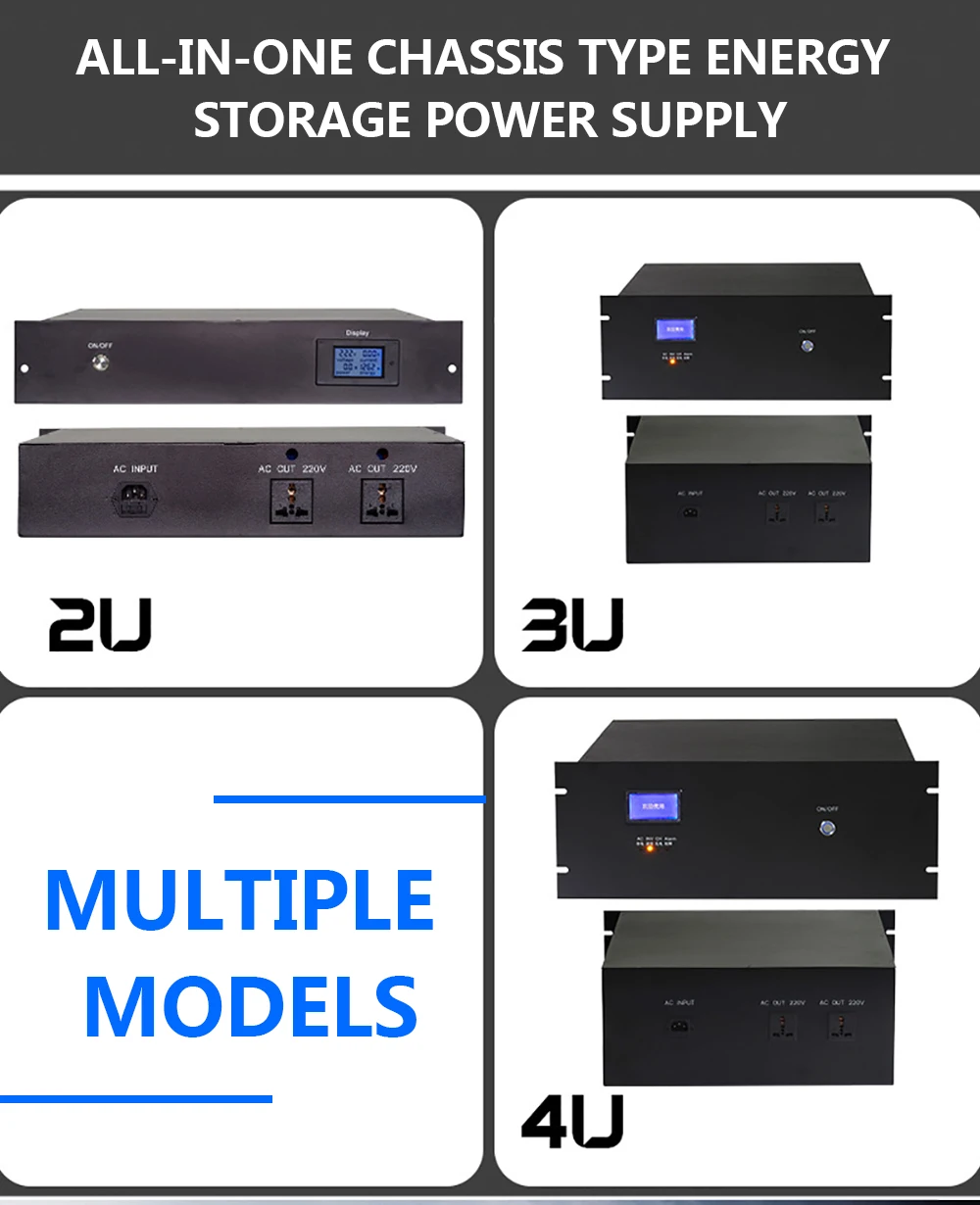 US $3.146.07 4000W Generator Power Supply Of PC Case PowerOff Automatic Switching Continuous Power 4U BoxType Energy Storage Power Supply