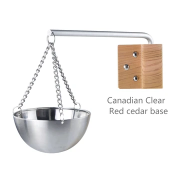 

Stainless Steel Sauna Stove Bowl Sauna Aroma Oil Cup Essential Oil Fragrance Diffuser Suitable For Sauna And Spa use