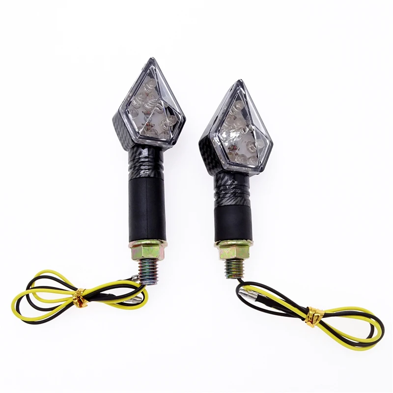 

2pcs 12V Universal Motorcycle Led Turn Signal Light Motorbike Amber Indicator Blinker Waterproof Flasher Rear Lights Accessories