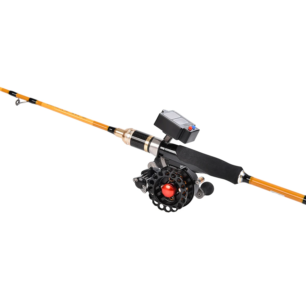 4+1 Ball Bearings 3.5:1 Gear Ratio Right / Left Hand Raft Fishing Reel with Solar Power Digital Line Counter Carp Fishing Tackle