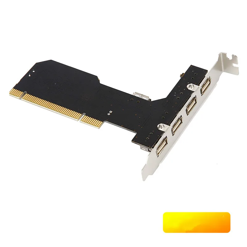 ANDDEAR USB2.0 плата расширения рабочего стола PCI до 5 usb2.0 адаптер карты чип usb c к hdmi vga usb c ethernet настенная пластина