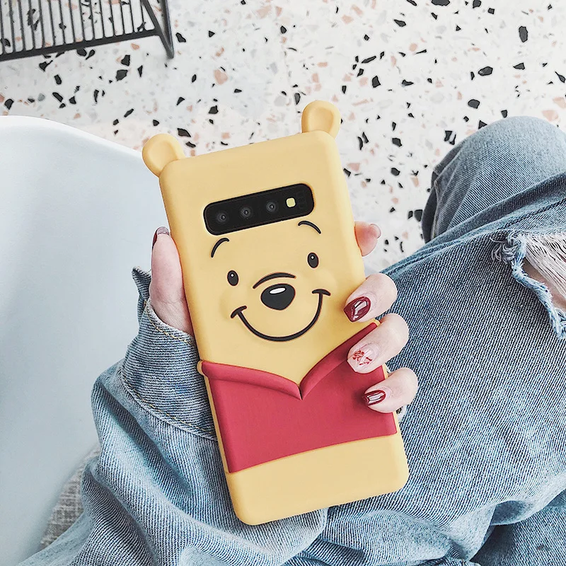 Высококачественный силиконовый мягкий чехол для samsung Galaxy S7 Edge S8 S9 S10 Plus чехол с мультяшным рисунком Coque Note 8 9 чехол для телефона противоударный - Цвет: 1