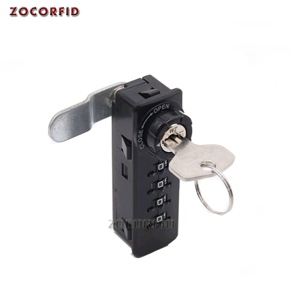 DIY 4 bit digitsCombination Cabinet Lock/Black ABS Password Locks Security  Home Automation Cam Lock For Mailbox Cabinet Door