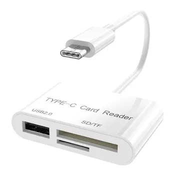 

Lightning Interfaces Smart Card Reader Multi-function 3-in-1 USB 2.0 SD TF For Mac Windows Linux Chrome PC Laptop