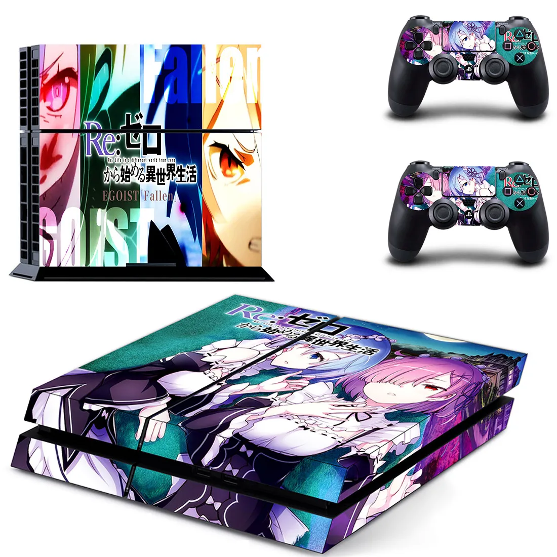 Re: жизнь в другом мире от zero Rem PS4 кожи Наклейки полное покрытие для playstation 4 PS4 консоли и контроллера Skins