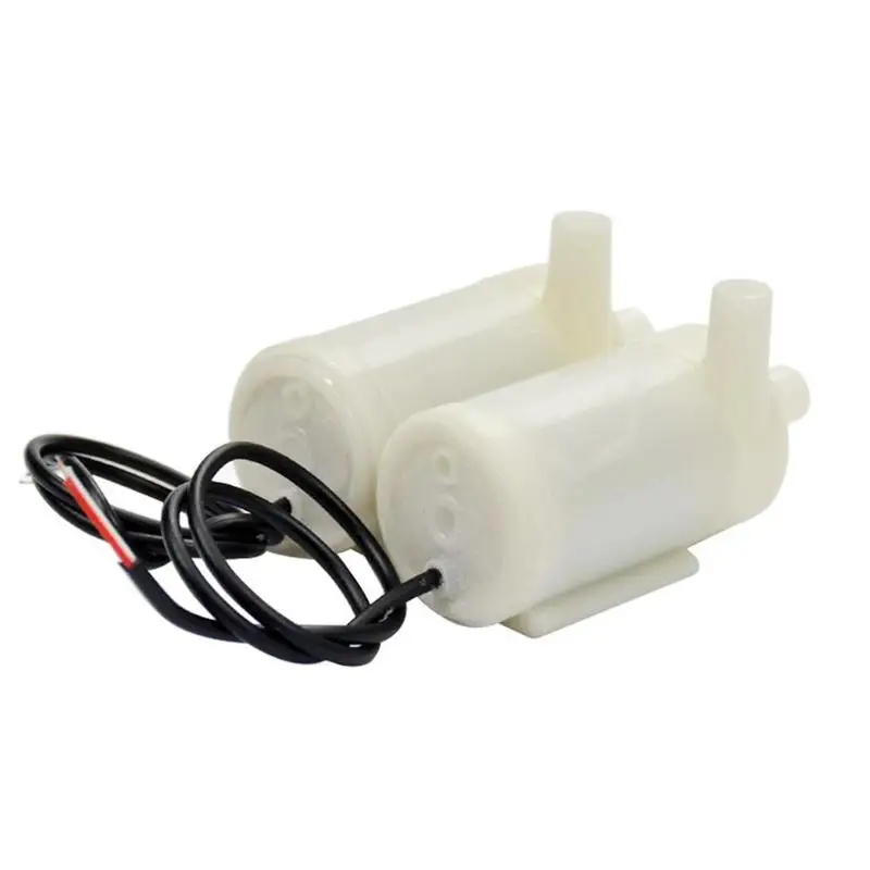 

1pc Micro Submersible Water Pump For Amphibious Horizontal White Small Circulation Fountain Submers Dc2.5-6v 130-220ma Mute M0Z1