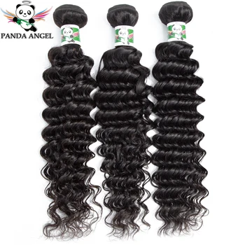 

Deep Wave Human Hair Bundles Weave For Black Women 1/3pcs Brazilian Human Hair Wave Bundles Deal Remy Hair Extensions Panda