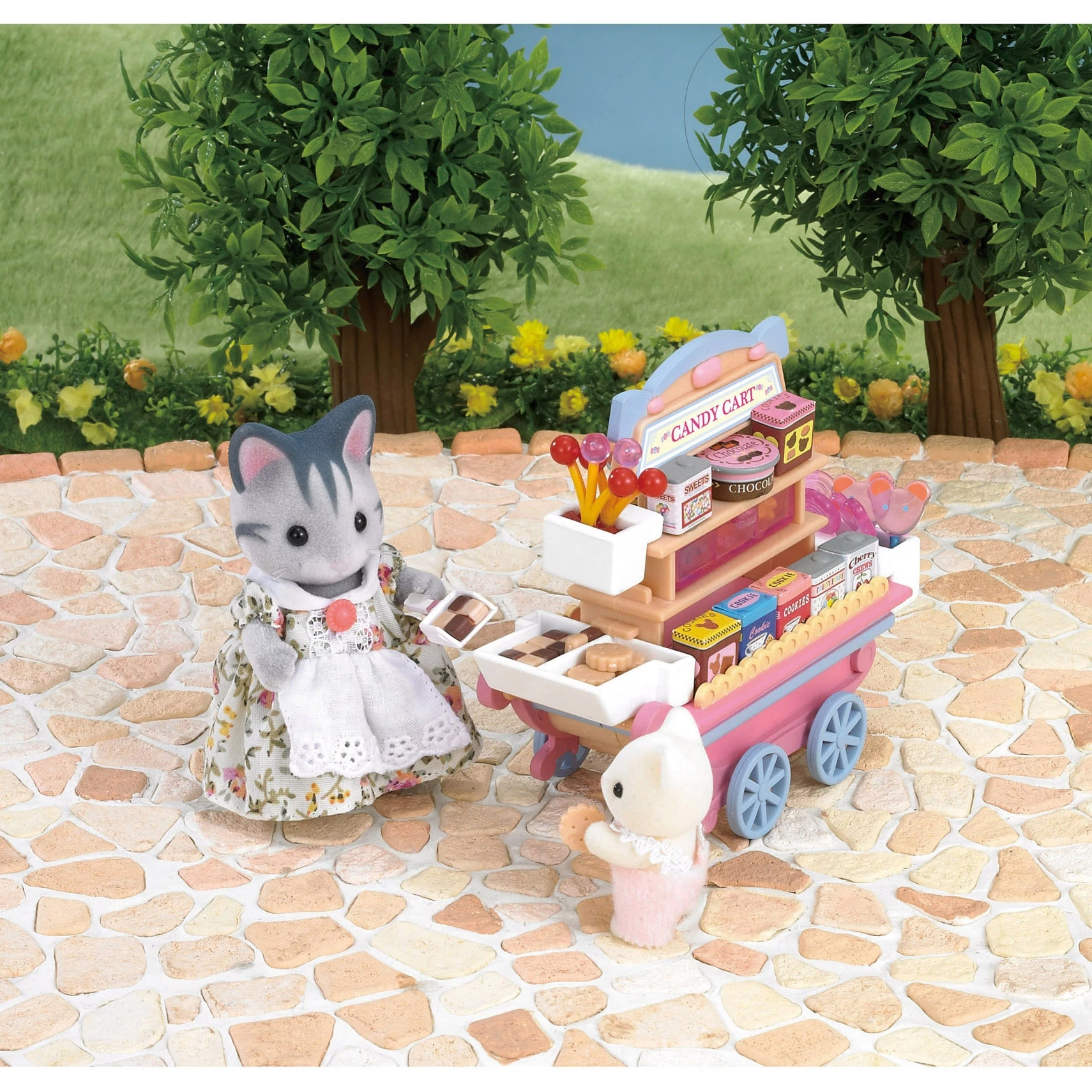 Candy cart sylvanian families. тележка для сладостей сильваниан фэмили. тележка со сладостями. тележка со сладостями. Sylvanian families набор тележка со сладостями.