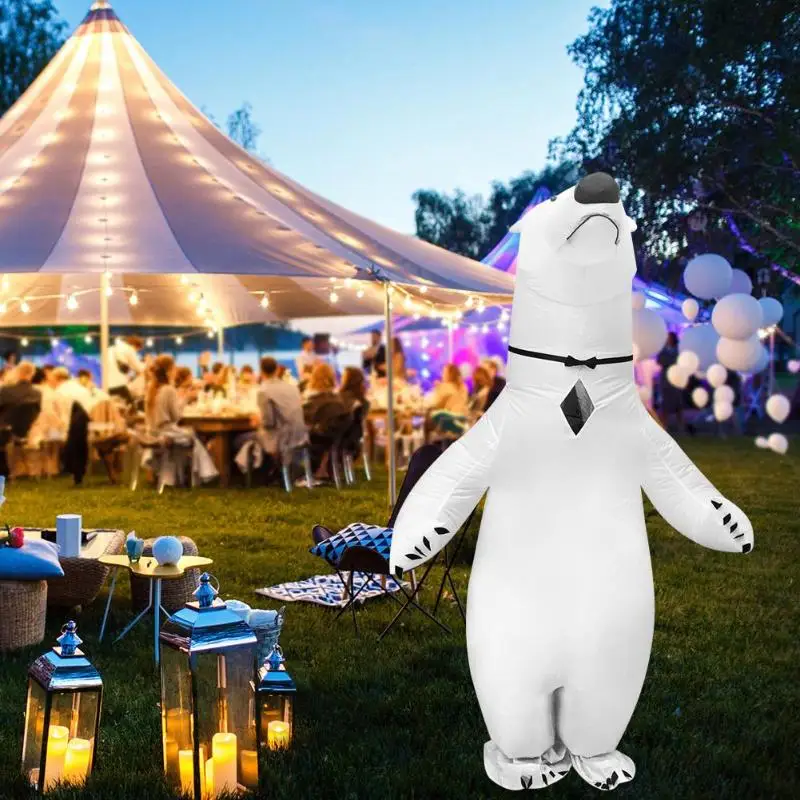 

Polar Bear Inflatable Suit Polyester Holiday Activity Adult Cosplay Performance Party Props Annual Meeting Activity Clothing