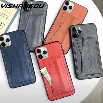 

Candy Color Case For iPhone 11 Pro Max XS XR X 8 7 6 s Plus Card Slot Stand Hybrid Back Case Cover For iPhone 11 Pro Pocket Case