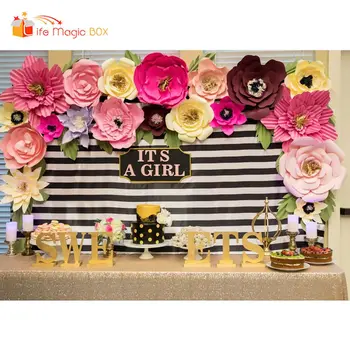 

Photo Background Decor for Photography Soft Fabric Polyester Girl Baby Shower Vinyl Flannel Kids Backdrops