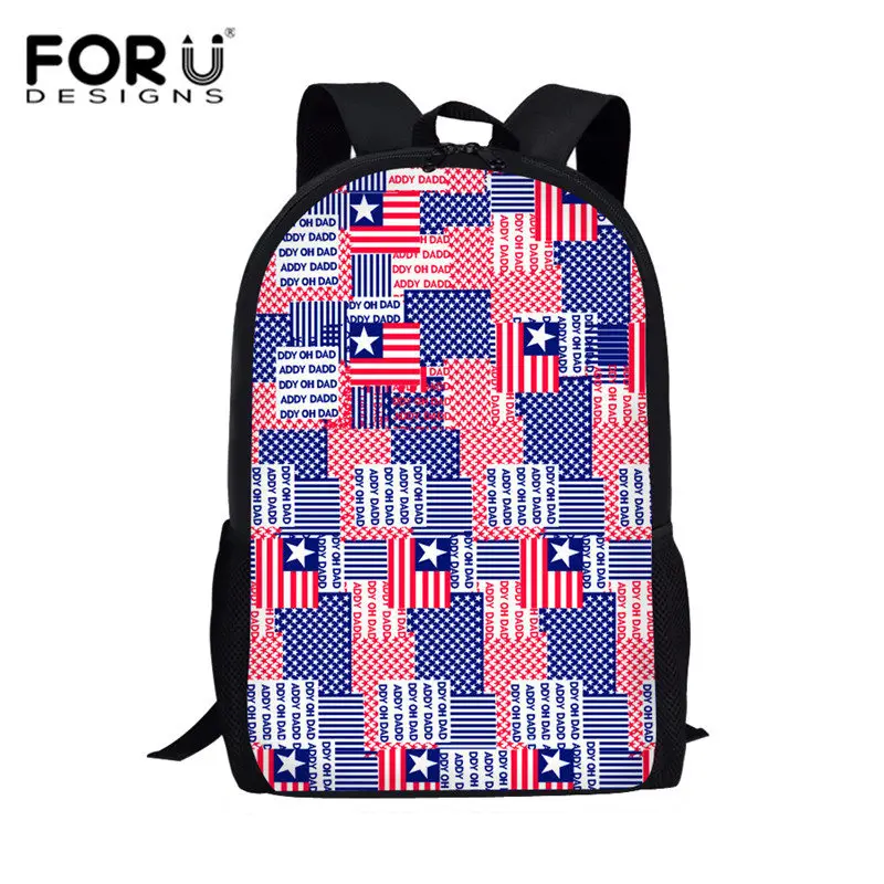 L5592C Классический рюкзак с флагом Великобритании, США, для детей, для начальной школы, рюкзак, для начальной школы, художественная живопись, американский флаг, школьный рюкзак, персонализированный Рюкзак - Цвет: L5592C