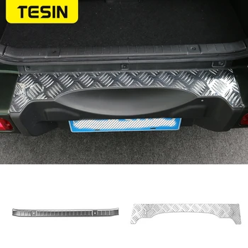 

Steel Door Sill Scuff Plate Car Interior Rear Bumper Protector Rear Inner Guard Plate for Suzuki Jimny 2007-2017 Accessories