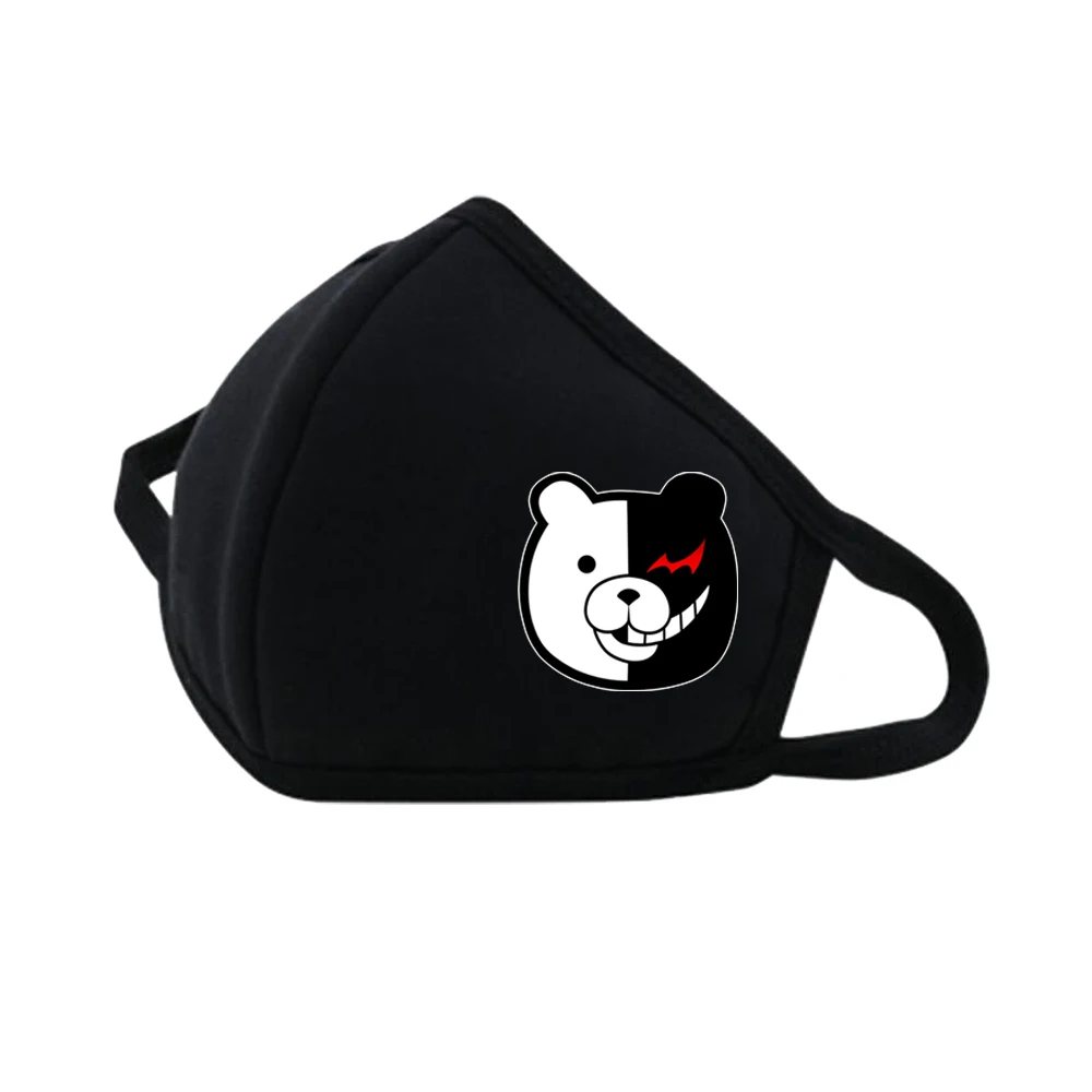 

Anime Danganronpa Mouth Face Mask Dustproof Breathable Facial Protective Cute Unisex Cartoon Mouth Cover Masks