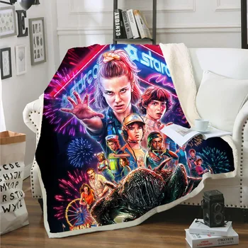 

Hot Horror Movie Stranger-Things 3D Blanket Printed Blanket Cover