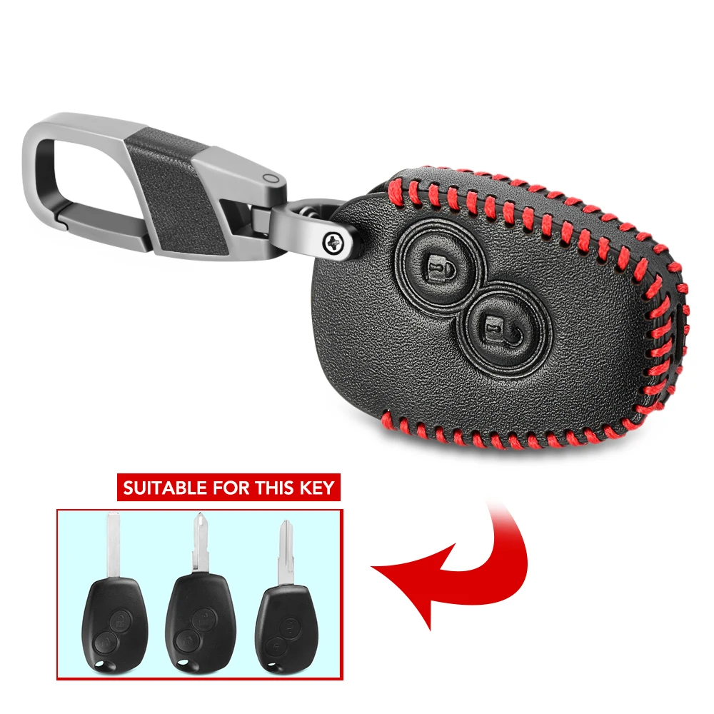Чехол для ключей из натуральной кожи для Renault Megane Modus Laguna Duster Logan DACIA sandero Fluence Clio Kango для Niaan Almera для Opel