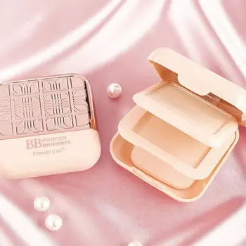 

Lightweight Oil-control Moisturizing Double-layer Soft Texture Pressed Powder Cover Blemishes Dry And Wet Dual-use Makeup Powder