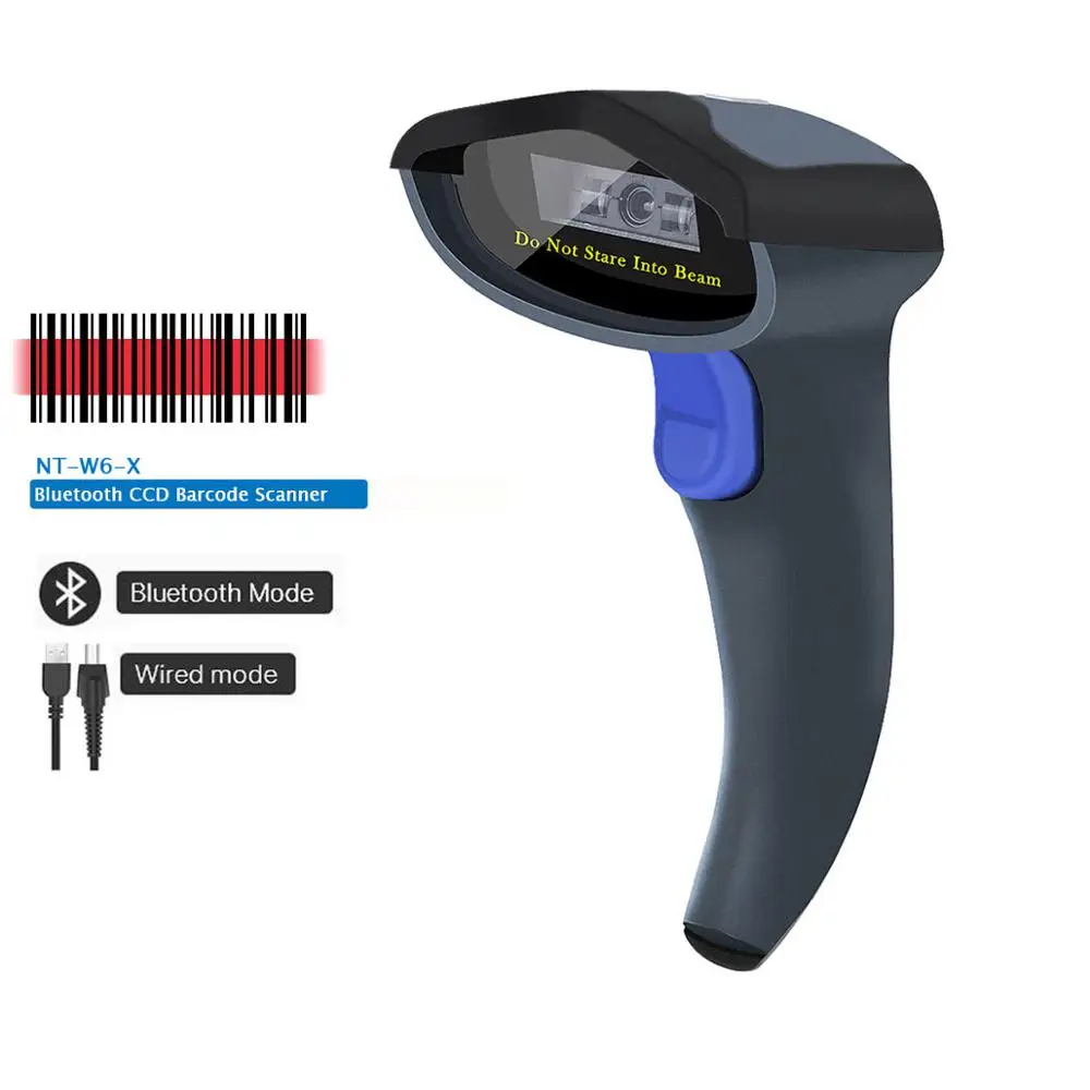 NETUM NT 1205BT bluetooth сканер штрих кода и W6 X Портативный USB Беспроводной CCD считыватель