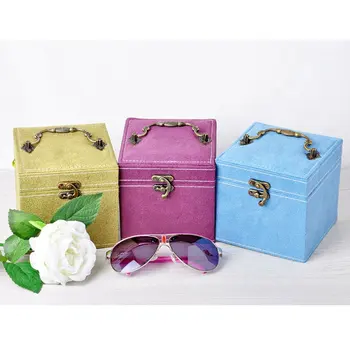 

Hand Jewelry Storage Leather Travel Box Three-layer High Capacity Women Jewelry And Cosmetics Beauty Organizer Makeup Storage