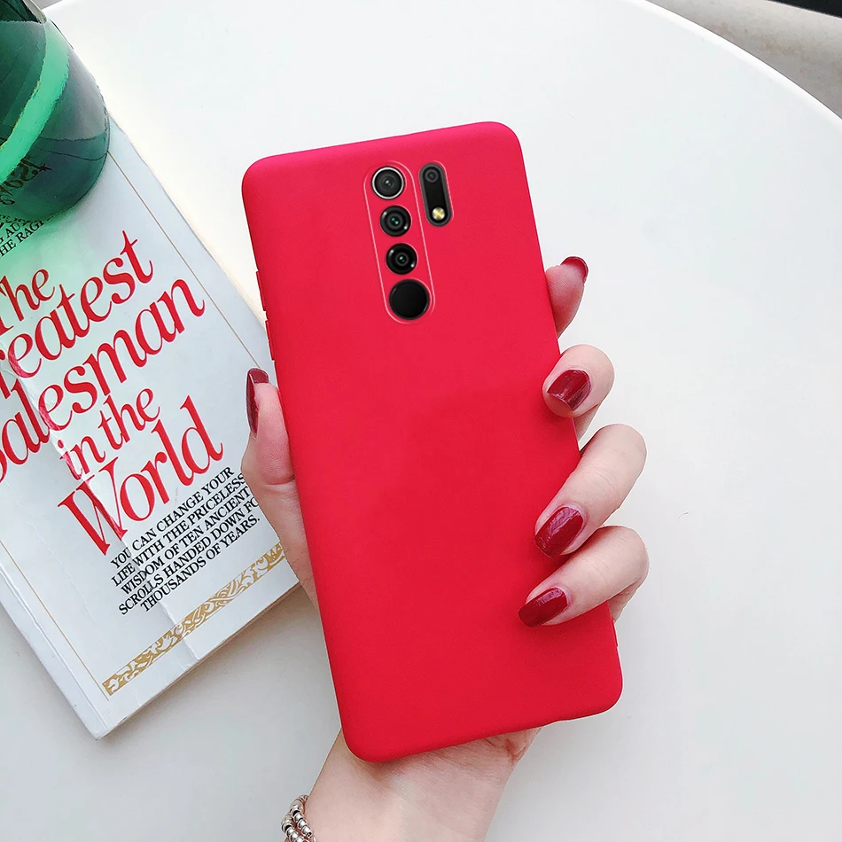 Candy Color Silicone Phone Case For Xiaomi Redmi 9 9A 9C 5A 6A 7A 8A Redmi Note 5 6 7 8 9 10 Pro Matte Soft TPU Cover Cases