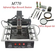 2 зоны инфракрасная паяльная станция Bga LY M770 Бесплатный подарок 219 шт. реболлинга с прямым нагревом