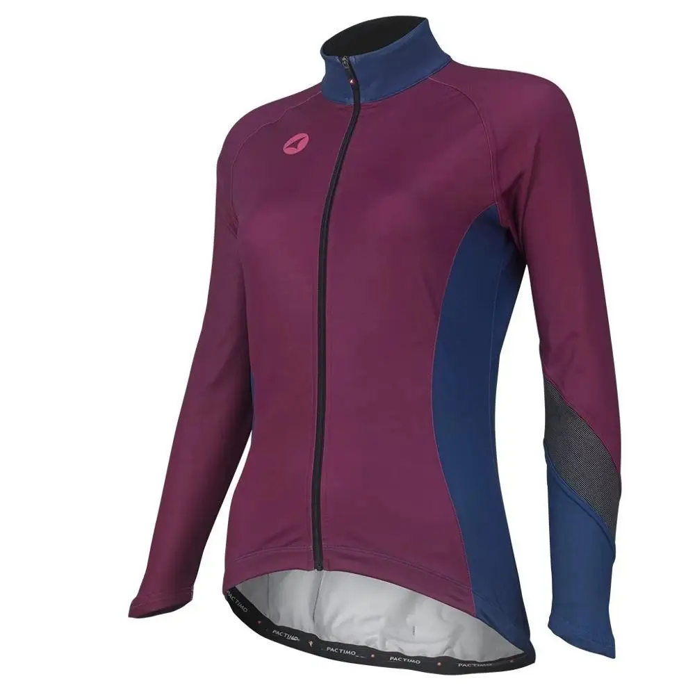 jacket 1 Pactimo зимние Велосипедная форма зимняя велосипедная куртка Термальность флис с длинным рукавом Велосипедный спорт Велоспорт Джерси Набор Для женщин Утепленная одежда велосипед одежда - Цвет: jacket 1
