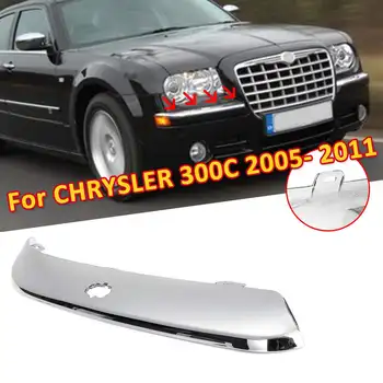 

1Pcs Right Car ABS Chrome Front Bumper Foglight Cover Bumper Trim Protector StripFor CHRYSLER 300C 2005- 2011