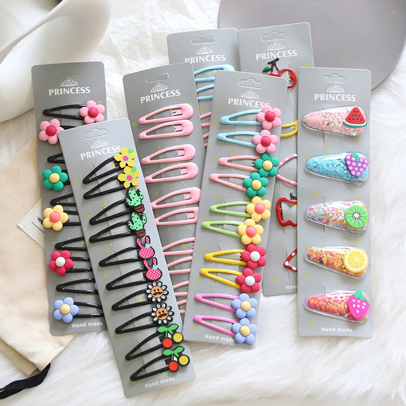 

1 Set Cute Princess Fruit Hairpins Children Kids Hair Clips Pins Barrette Accessories for women girl Hairgrip Headwear Hairclip