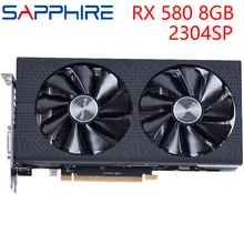 SAPPHIRE видеокарта RX 580 8GB 256Bit GDDR5 видеокарты для AMD RX 500 серии VGA карты RX580 DisplayPort DVI б/у