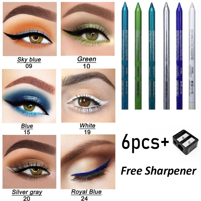 14 Color Eye Liner Pen Colored Eyeliner Waterproof Makeup Tools Blue Red Green White Gold Eye Cosmestics _ - AliExpress Mobile