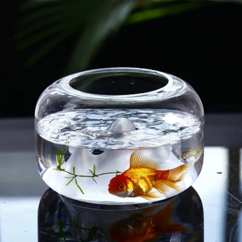 

Japanese Fujiyama Transparent Handmade Glass Fish Tank Hydroponic Vase Multifunctional Microlandschaft Decoration Container