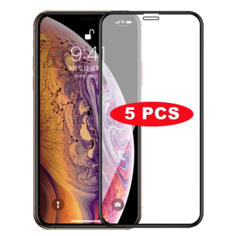 5 шт. Защитное стекло для iPhone XR X XS 11pro Max 7 8 6 6s|Защитные стёкла и плёнки| |