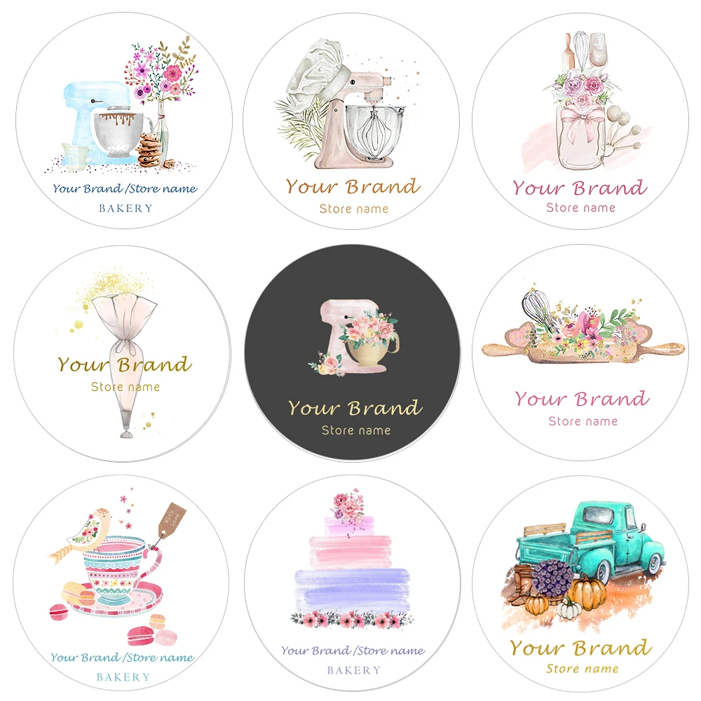 Decorative Bakery Price Tag Stickers