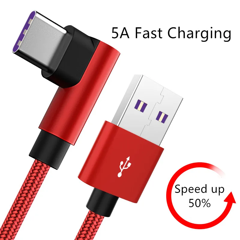 1 шт. локоть usb type-C телефонный кабель для samsung huawei Xiaomi Meizu USB зарядное устройство Шнур для передачи данных Быстрая зарядка кабель для мобильного телефона