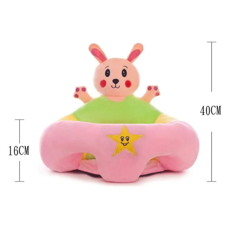 rabbit Без наполнения Дети Сидят Обучения стул мультфильм анти-осень удобный детский диван крышка Упаковка: мешок из поп и транспортировки - Цвет: rabbit