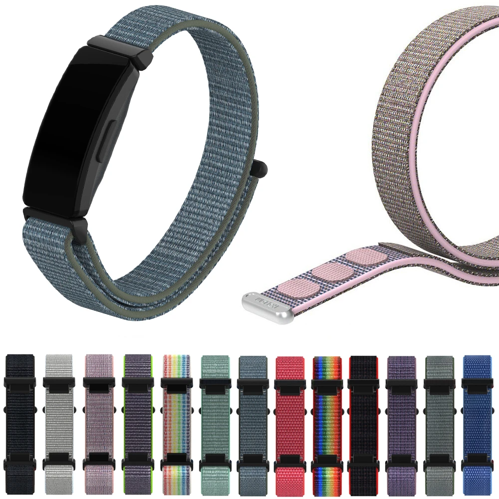 Сменные нейлоновые браслеты для Fitbit Inspire HR волшебная лента спортивные часы