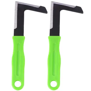 

2pcs L Shaped Garden Patio Weed Cutter Paving Weeds Stone Remove Groove Weeder Lawn Mower Weed Sickle