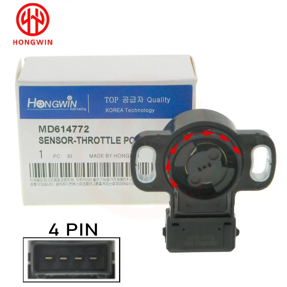 Throttle position sensor MD614772 Fits MITSUBISHI 3.5L V6/1.8L 2.4L L4 19971998 1999 2000 2001 2002 MD614734,TH247,TPS4073