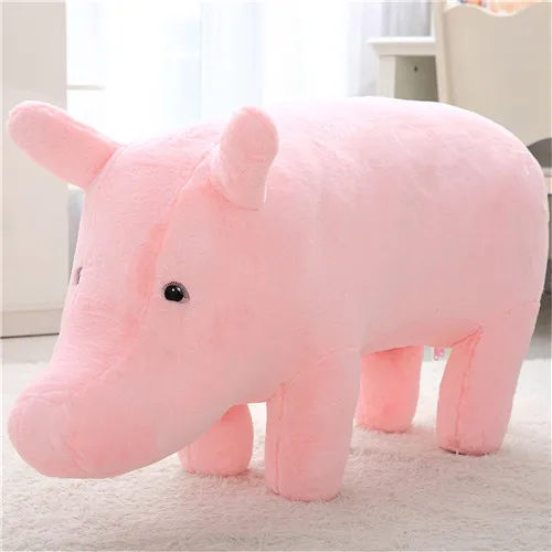 Fancytrader 43`` Giant Simulation Pig Lifelike Plush Stuffed Swine Toy Elephant Pig Sofa Kids Doll Can be Rode 110cm 4 Models (7)