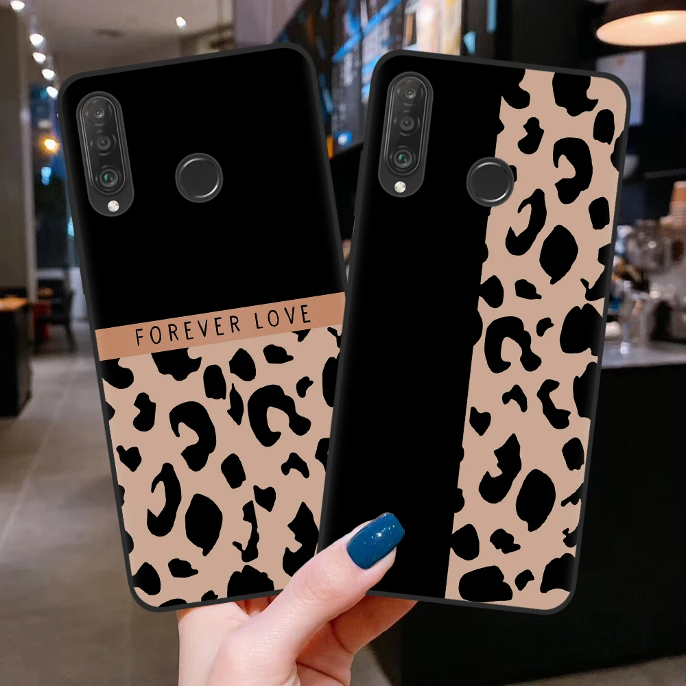 Чехлы для телефонов Huawei P20 P30 P40 Lite E Pro Honor 10 20 30 Pro10i 30i 8C 8X 9X 10X чехол с леопардовым