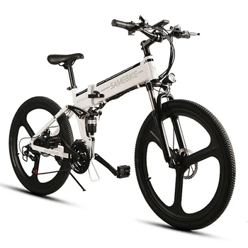 

SAMEBIKE E-Bike LO26 26 Inch Folding Electric Bike Power Assist Foot Pedal Electric Bicycle Conjoined Rim Scooter 48V 350W Motor