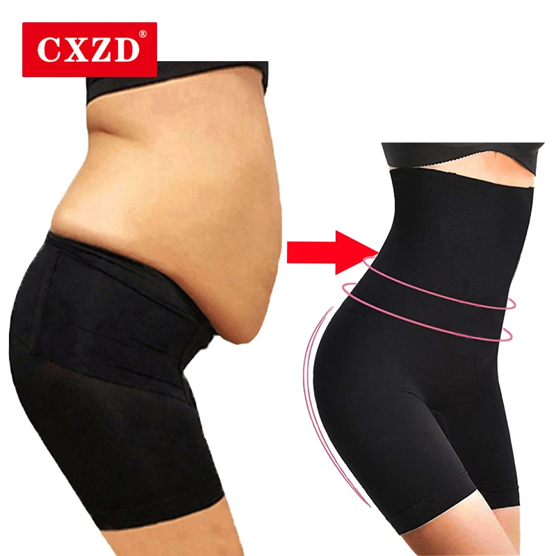 girdles CXZD Shapewear for Women Tummy Control Shorts High Waist Panty Mid Thigh Body Shaper Bodysuit Shaping Lady low back shapewear