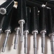 Роликовая щетка ролик с валом части промышленного металлическое Оборудование Инструменты Черный нейлон щетка ролик кисти на заказ