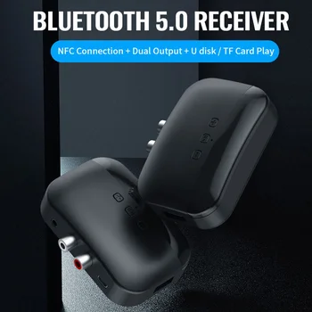 

B20 NFC Audio Adapter Receiver 5.0 Wireless Bluetooth RCA 3.5mm Jack USB Interface Smart Assistant Bluetooth Range Effective