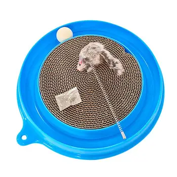 

Pet Cat Toy Corrugated Paper Track Plastic Tray Toy Funny Mouse Cat Toy