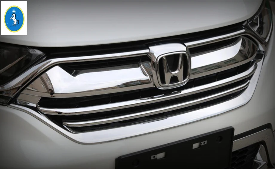 Yimaautotrims Передняя решетка гриль декоративная накладка для Honda CRV CR-V яркий/3 цвета/углеродное волокно стиль