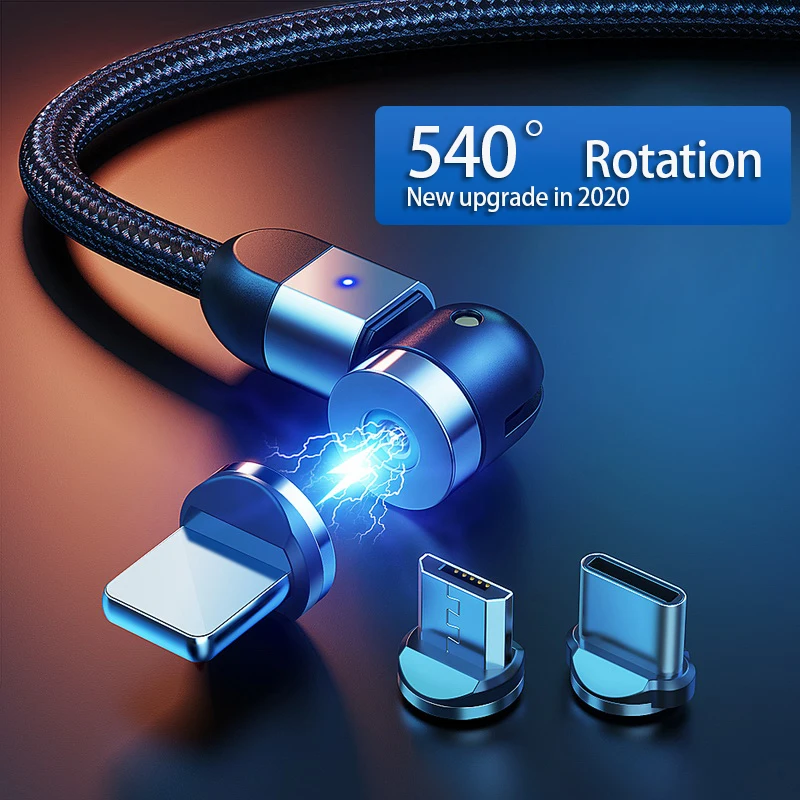 Магнитный телефонный кабель GETIHU 540 Micro USB Type C зарядное устройство зарядный Шнур