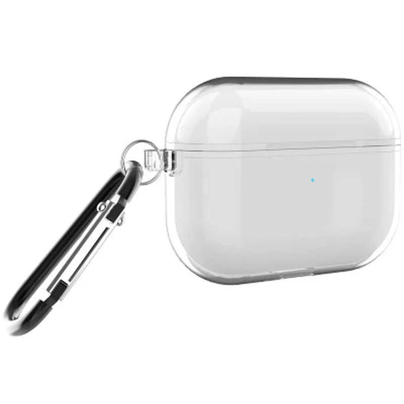 Protective Case for AirPods Pro with Keychain Hook Up Shockproof Cover For 3 White Transparent 2019 | Электроника