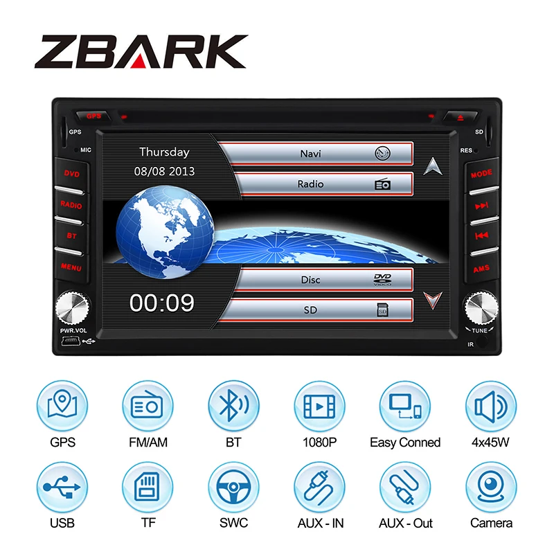 Excellent 6.2 inch  2 din Car DVD Player GPS Navigation Steering Wheel for Nissan TIIDA QASHQAI SUNNY X-TRAIL MICRA  YHNS602W 1