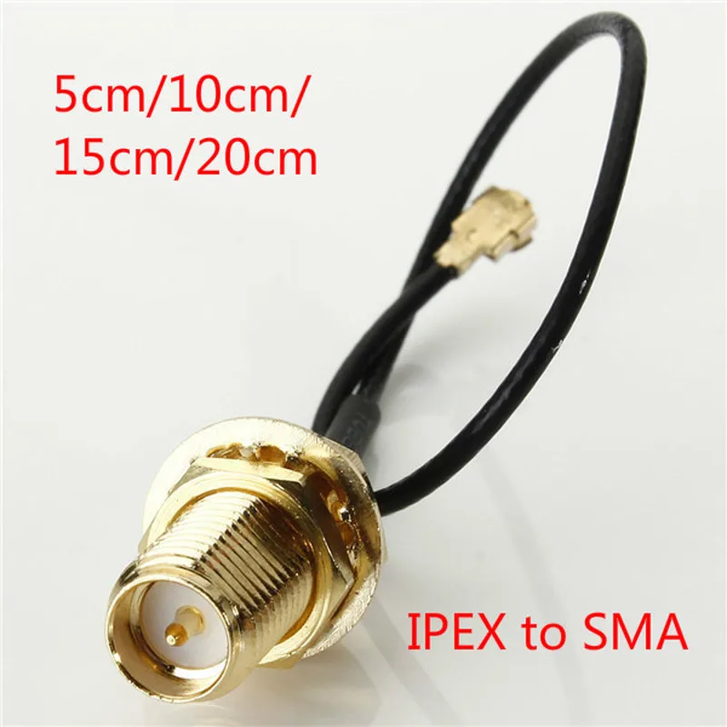 5PCS IPEX to RP-SMA-K SMA Connector U.FL IPX IPEX RF Jumper Cable RP SMA to IPX RF 1.13 Extension Pigtail Connector for AP Wi-Fi afbeelding